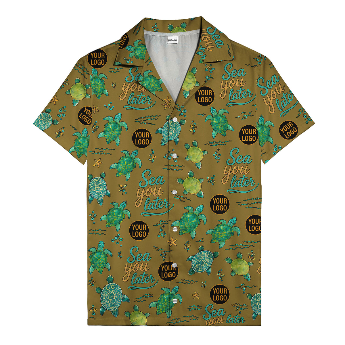 sea turtles & starfish sea you later cartoon hawaiian shirt