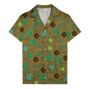 sea turtles & starfish sea you later cartoon hawaiian shirt