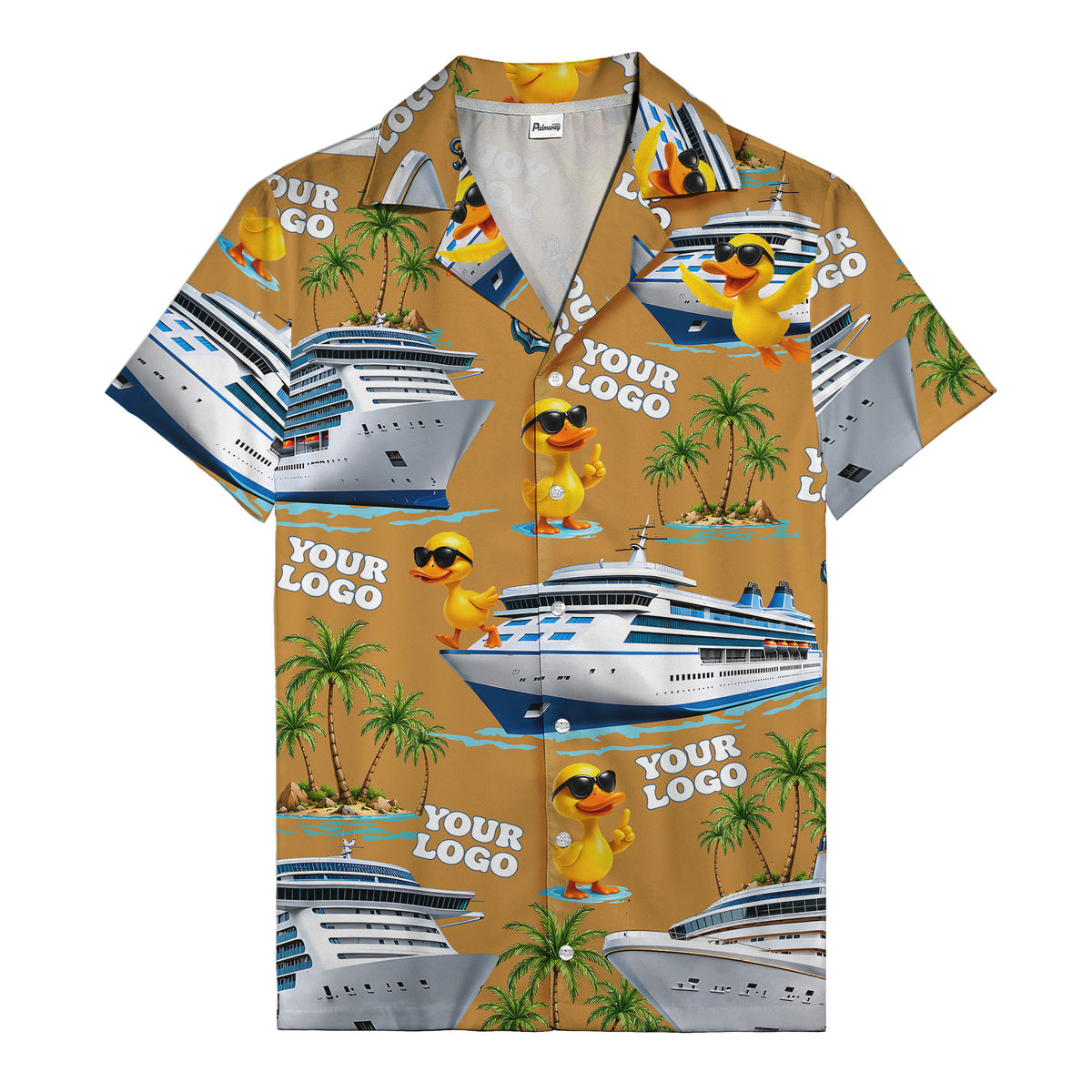 sunglasses ducks on cruise ships palm tree islands hawaiian shirt