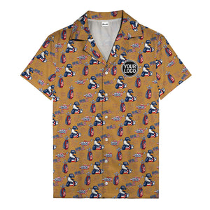usa bald eagles golf bags fireworks hawaiian shirt for men