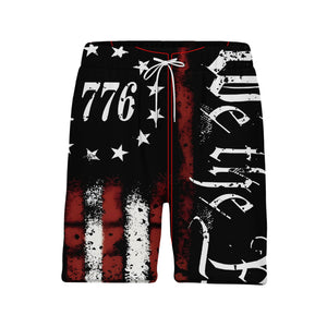 1776 We The People Hawaiian Shirt - Distressed Grunge Stars & Stripes Freedom Print