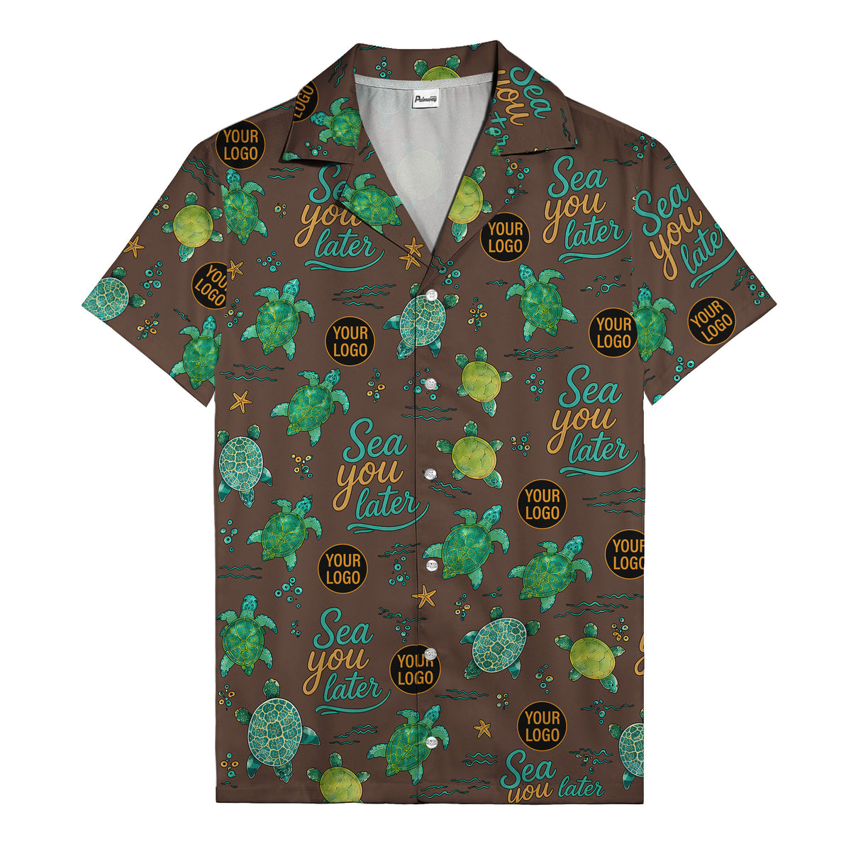 sea turtles & starfish sea you later cartoon hawaiian shirt