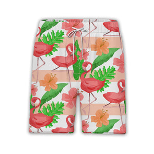 Sketchy Hearts Hawaiian Shirt with Scribbled Fill in Maroon and Pink