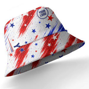 stars & stripes diagonal brushstroke american flag hawaiian shirt