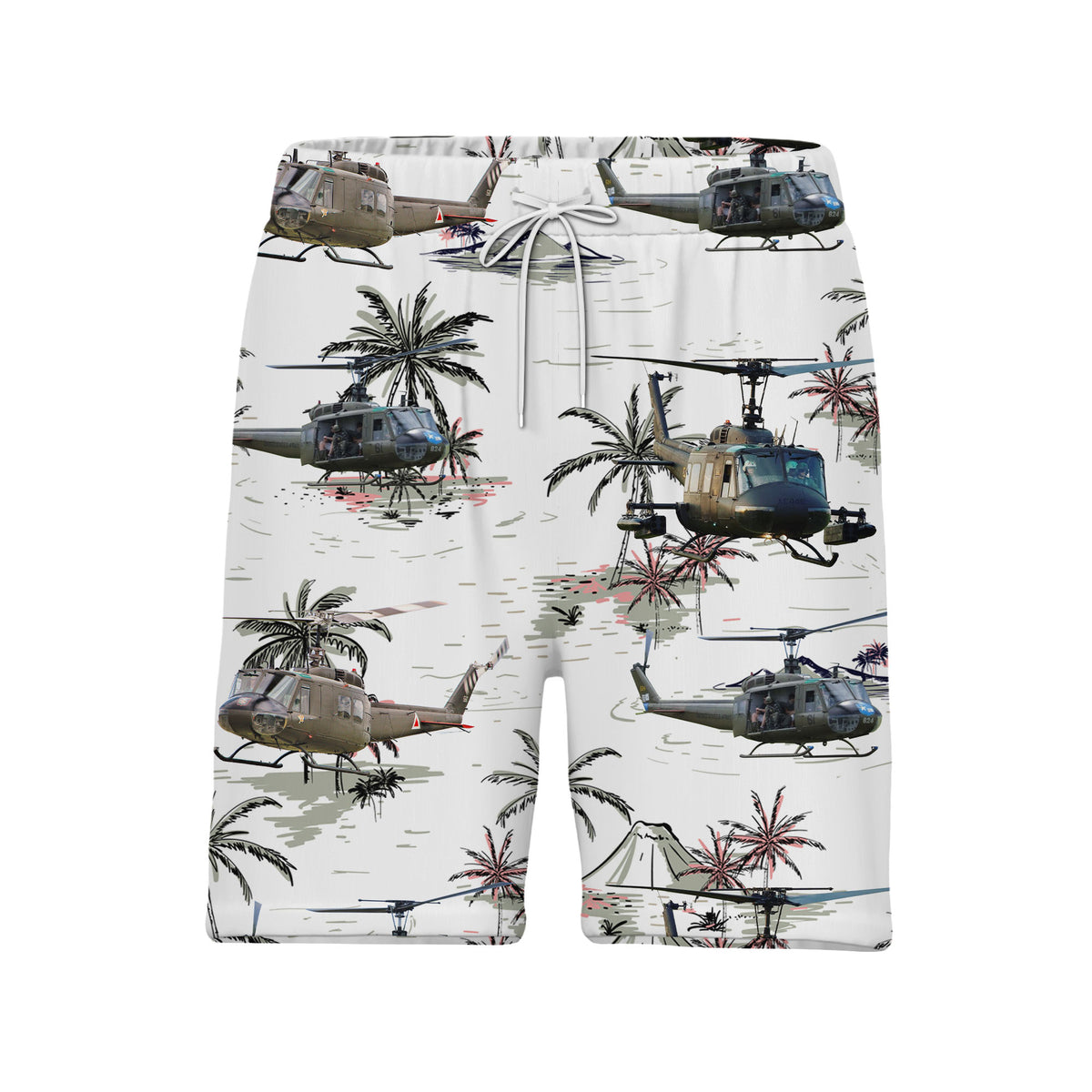 U.S. Army Bell UH-1 Huey Trendy Hawaiian Shirt Military Aviation Tribute