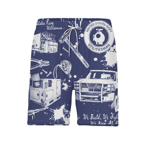 US Navy Utilitiesman Hawaiian Shirt - Military Tools Trucks We Build We Fight