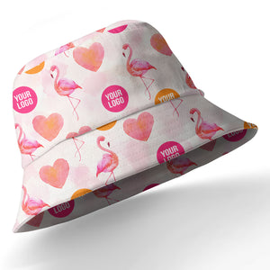 watercolor flamingos & hearts aloha hawaiian shirt