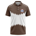 zigzag gradient custom logo polo shirt for men