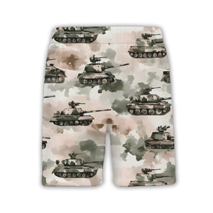 Army Tank Camo Hawaiian Shirt – Tactical Military Design for Veterans