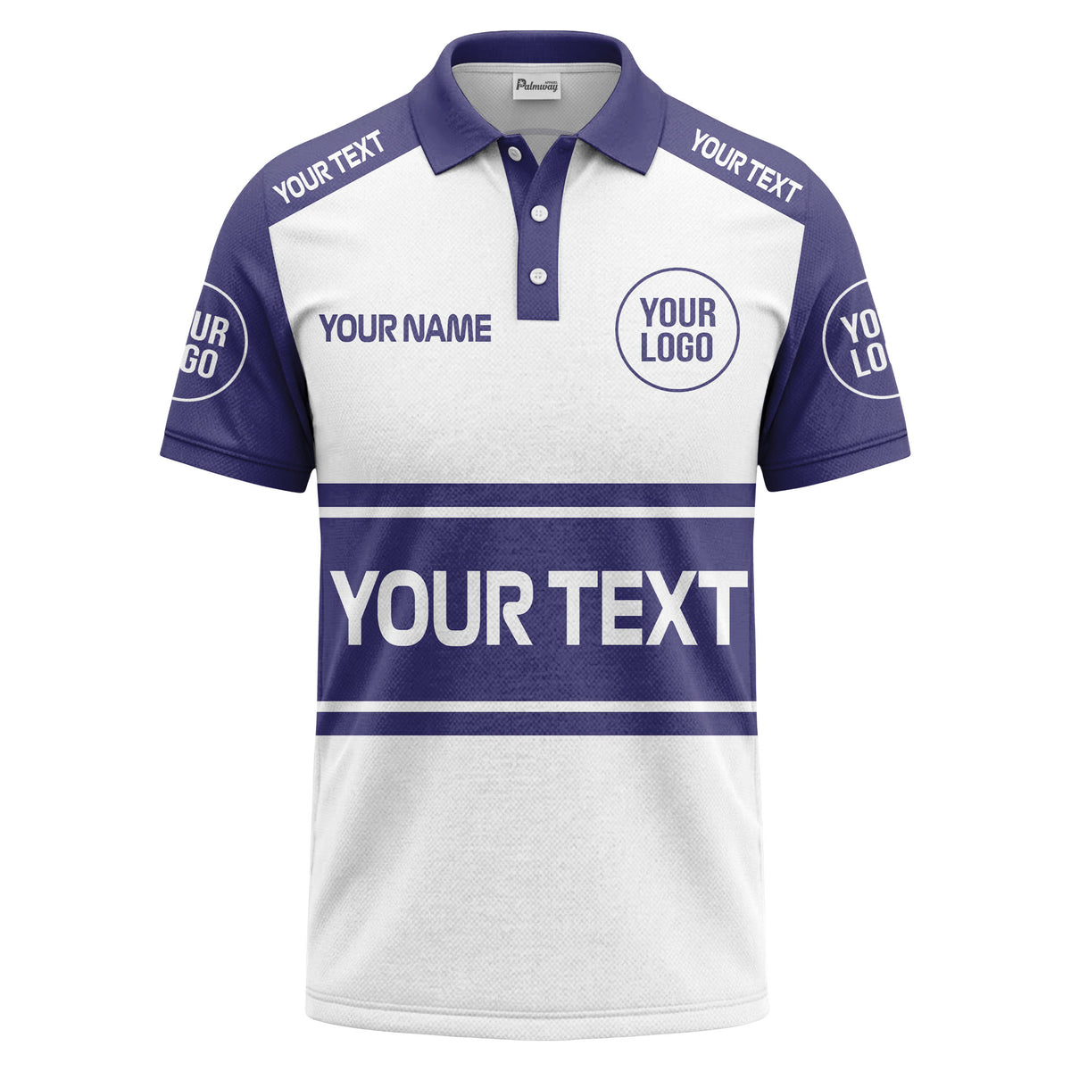 customizable logo & text sport jersey polo shirt for team gear