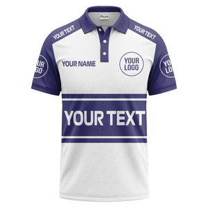customizable logo & text sport jersey polo shirt for team gear