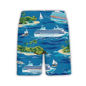 Tropical Cruise Ship & Sailboat Hawaiian Shirt – Island & Ocean Vibes