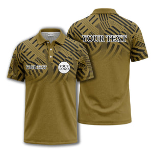bold geometric stripes customizable polo shirt for men