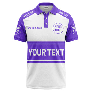 customizable logo & text sport jersey polo shirt for team gear