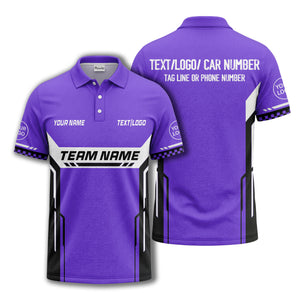 customizable team name geometric stripes polo shirt for men