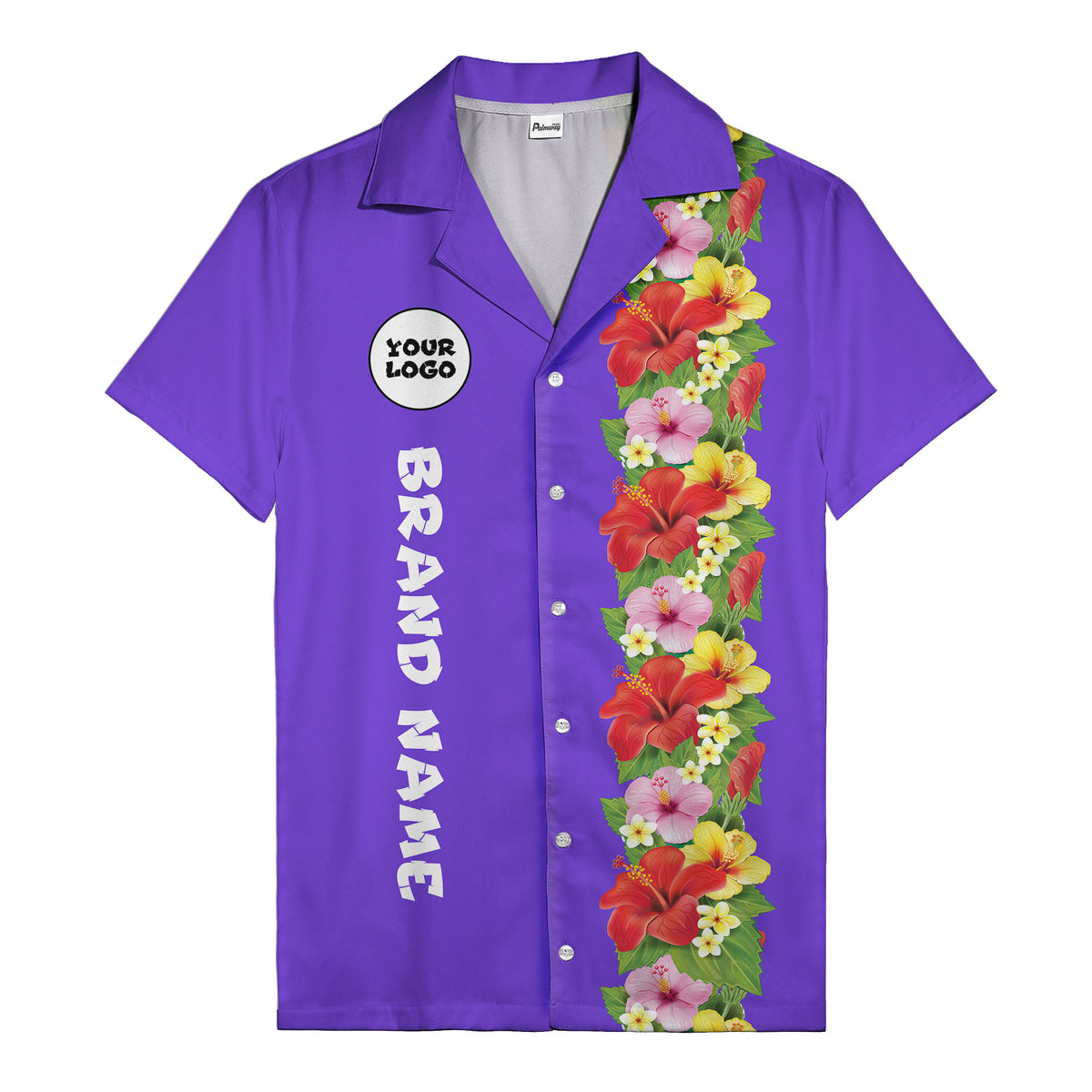 Sunset Hibiscus Explosion Tropical Floral Illustrated Hawaiian Shirt For Men