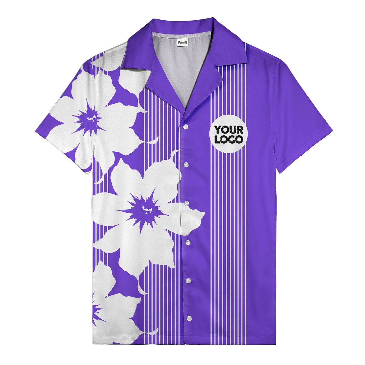 maple leaf & flag stripes patriotic custom multi color hawaiian shirt
