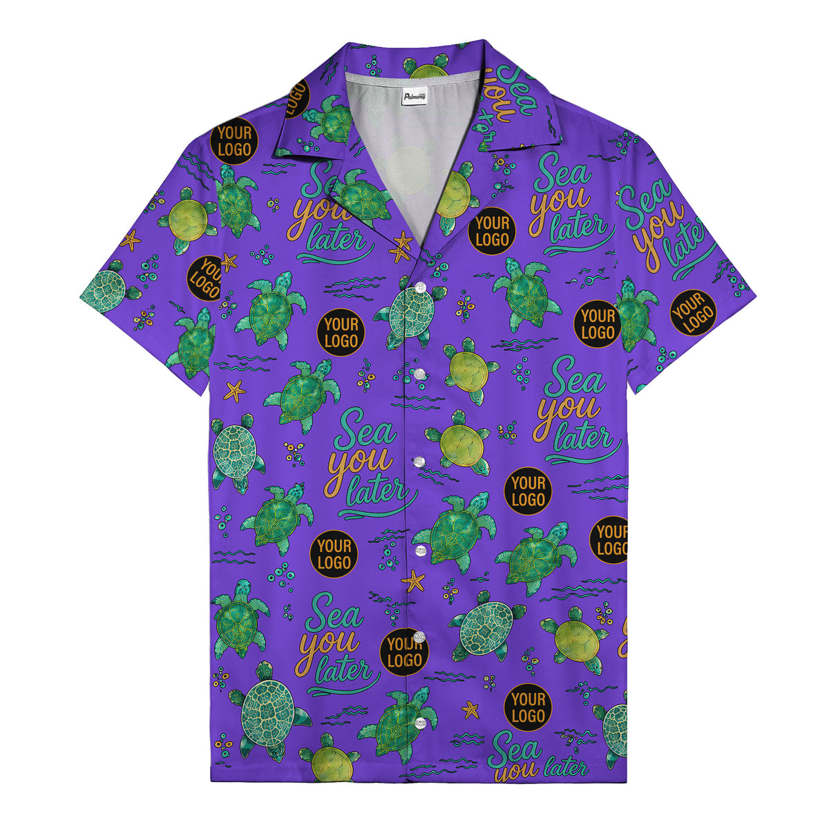 sea turtles & starfish sea you later cartoon hawaiian shirt
