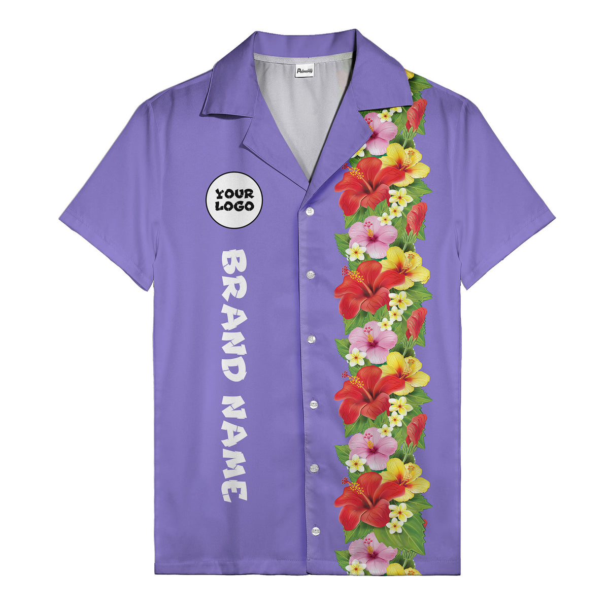 Sunset Hibiscus Explosion Tropical Floral Illustrated Hawaiian Shirt For Men