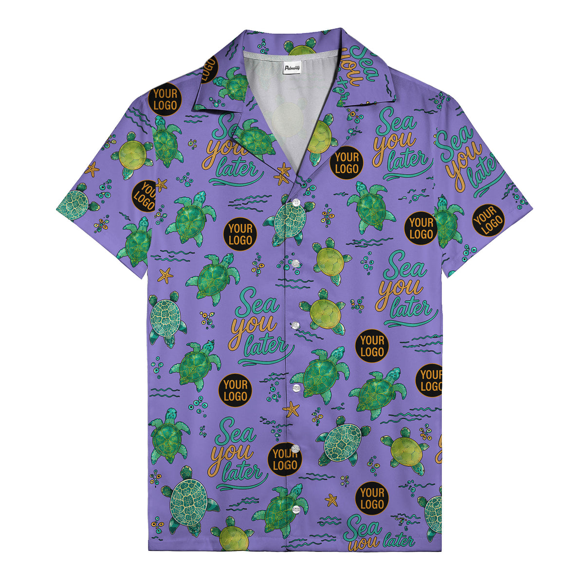 sea turtles & starfish sea you later cartoon hawaiian shirt
