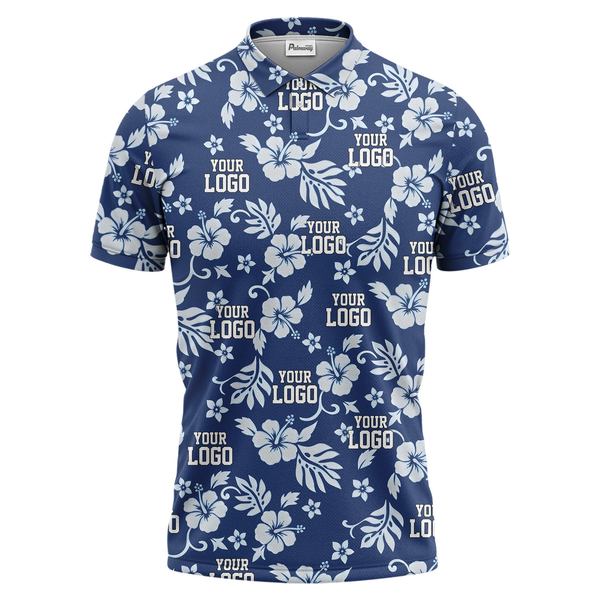 customizable tropical floral flowers leaves polo shirt for vacation vibes