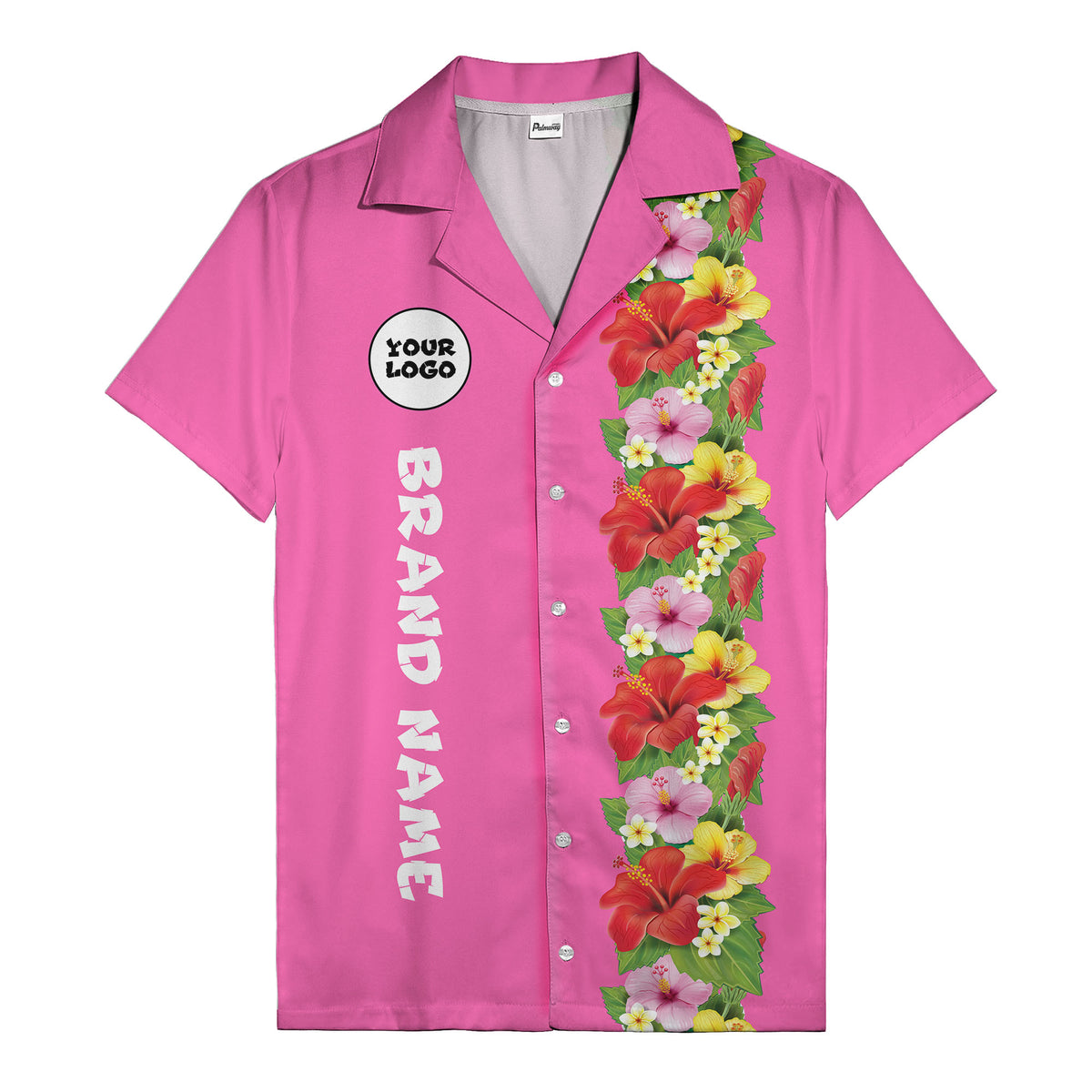 Sunset Hibiscus Explosion Tropical Floral Illustrated Hawaiian Shirt For Men