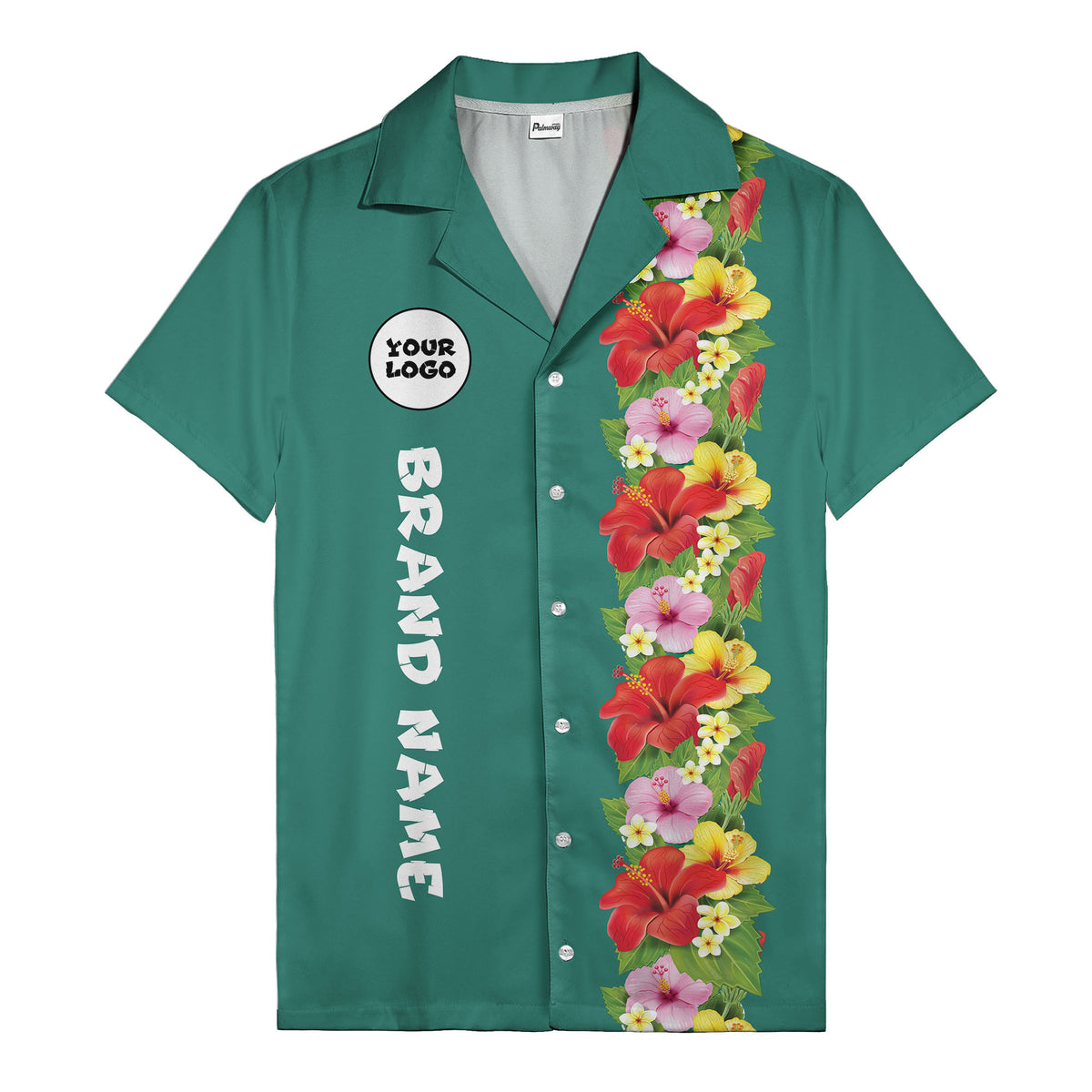 Sunset Hibiscus Explosion Tropical Floral Illustrated Hawaiian Shirt For Men