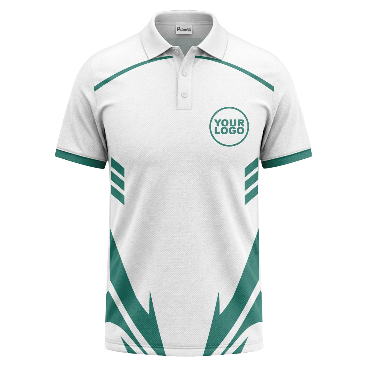 lightning bolt graphic custom logo sporty modern polo shirt