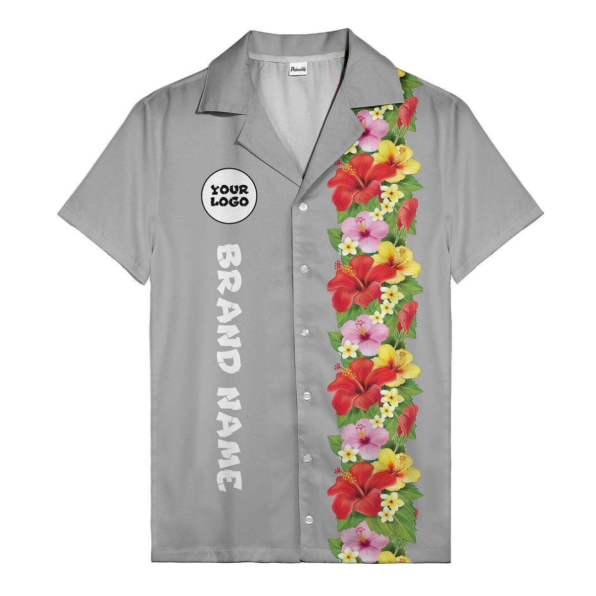 Sunset Hibiscus Explosion Tropical Floral Illustrated Hawaiian Shirt For Men