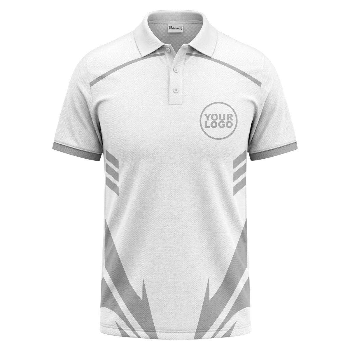 lightning bolt graphic custom logo sporty modern polo shirt