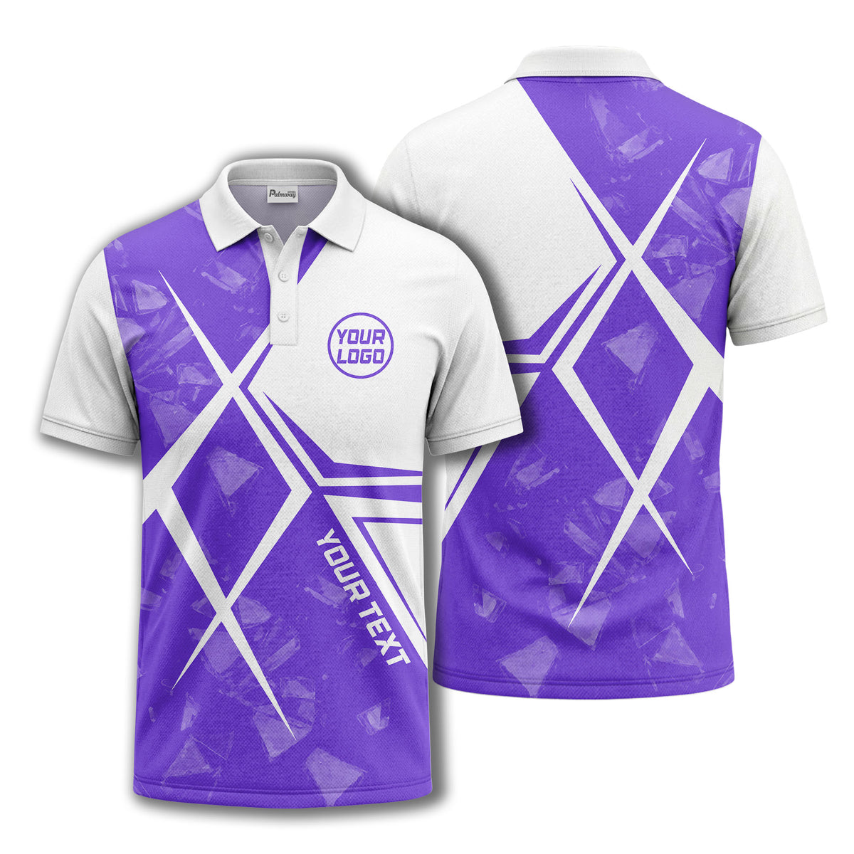 monochrome geometric triangles & abstract shapes modern urban polo shirt