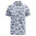 Custom Floral and Star Golf Polo Shirt – Personalized Logo and Text Team Apparel for Team, Corporate & Event Wear