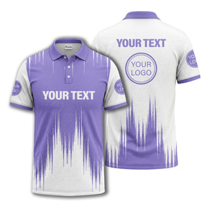 drip paint & abstract line art men's modern polo shirt