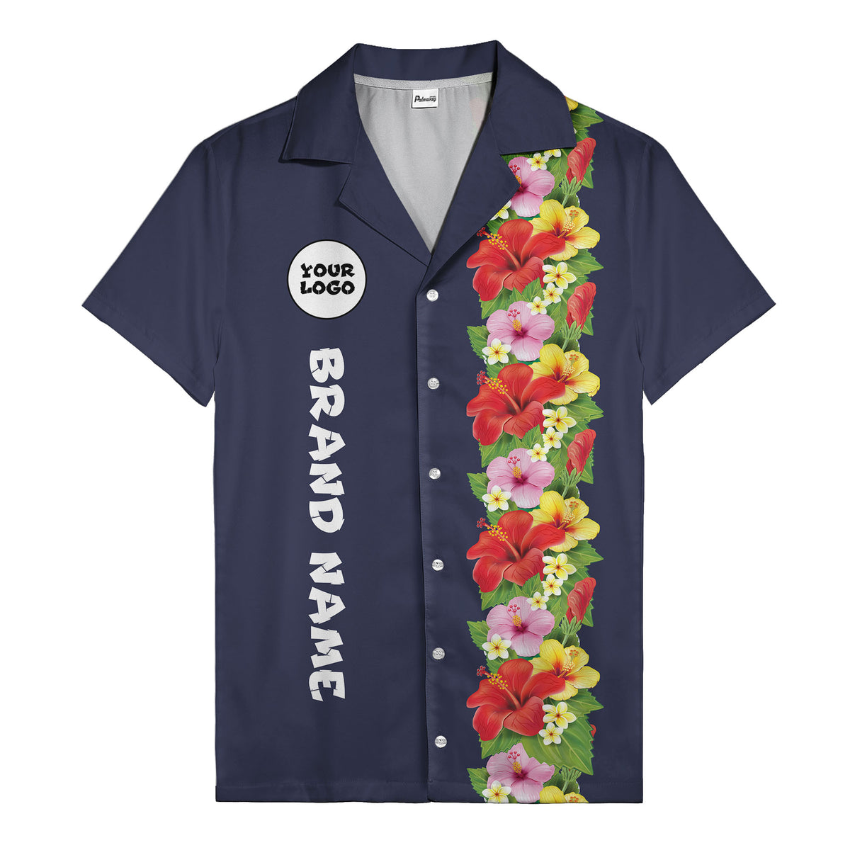 Sunset Hibiscus Explosion Tropical Floral Illustrated Hawaiian Shirt For Men