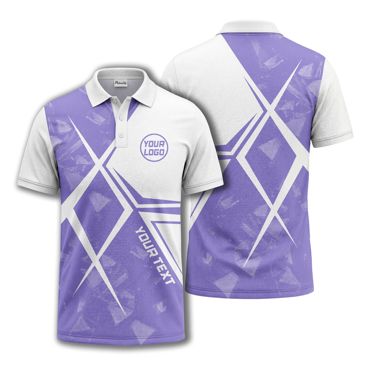 monochrome geometric triangles & abstract shapes modern urban polo shirt