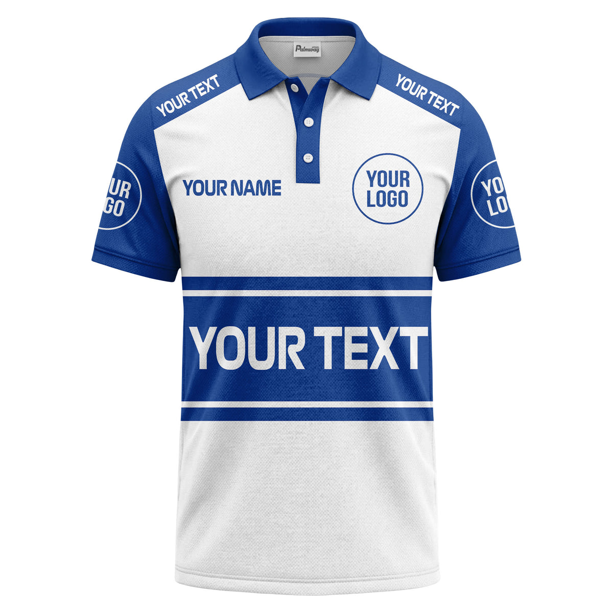customizable logo & text sport jersey polo shirt for team gear