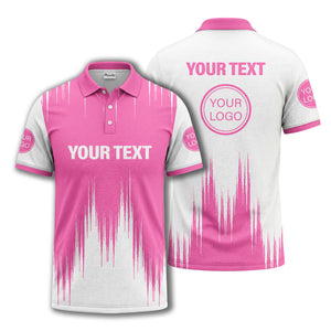 drip paint & abstract line art men's modern polo shirt