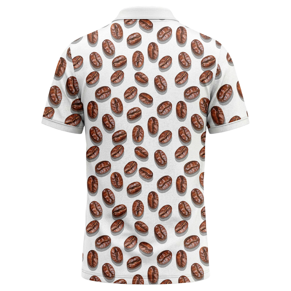 Custom Name & Logo Coffee Bean Polo Shirt – Personalized Café Staff Uniform