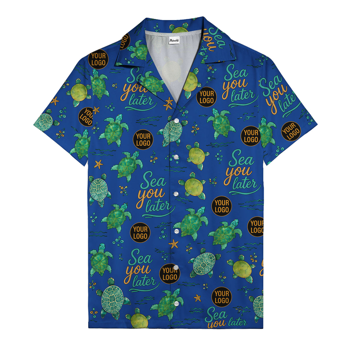 sea turtles & starfish sea you later cartoon hawaiian shirt