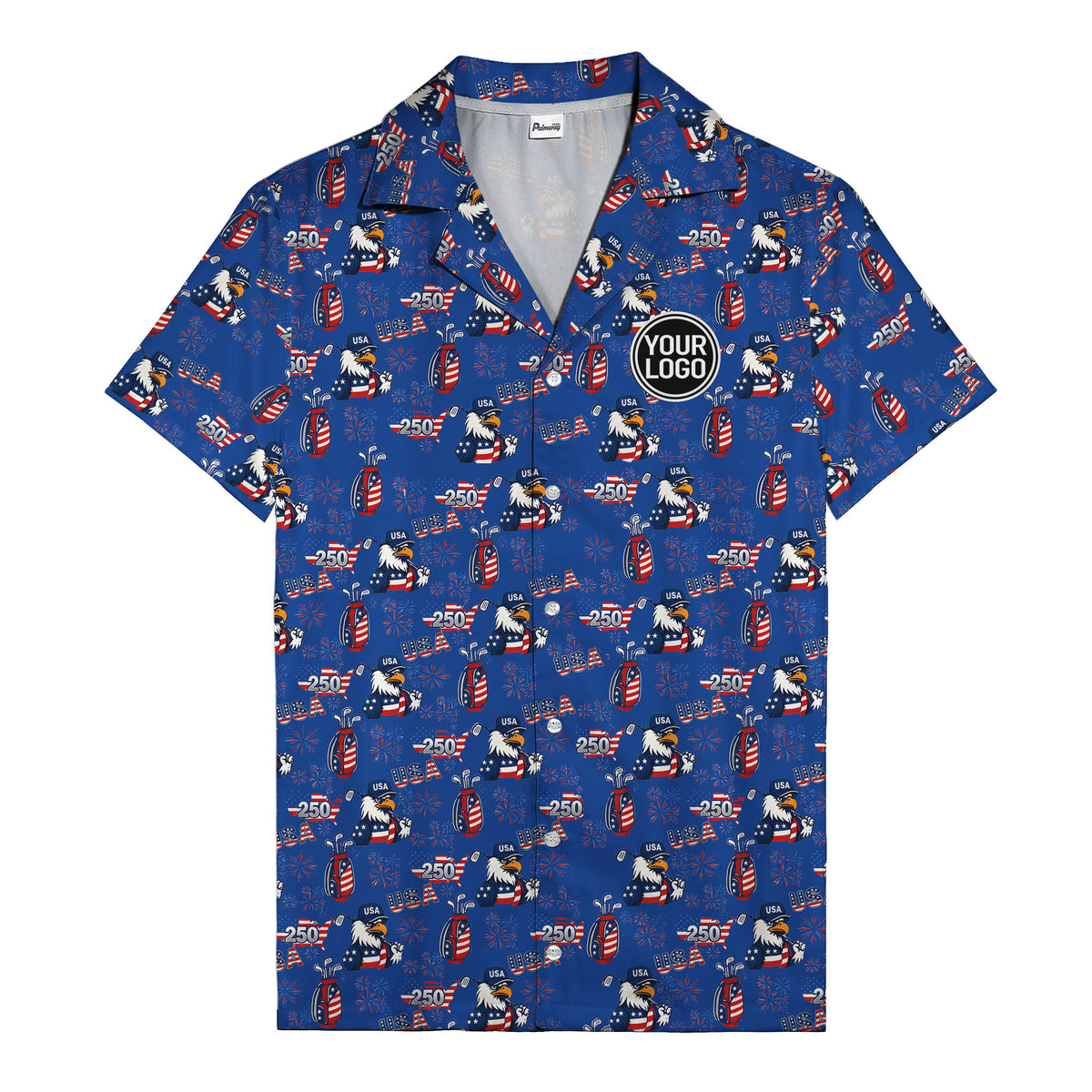 usa bald eagles golf bags fireworks hawaiian shirt for men