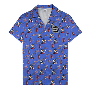 usa bald eagles golf bags fireworks hawaiian shirt for men