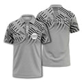 bold geometric stripes customizable polo shirt for men