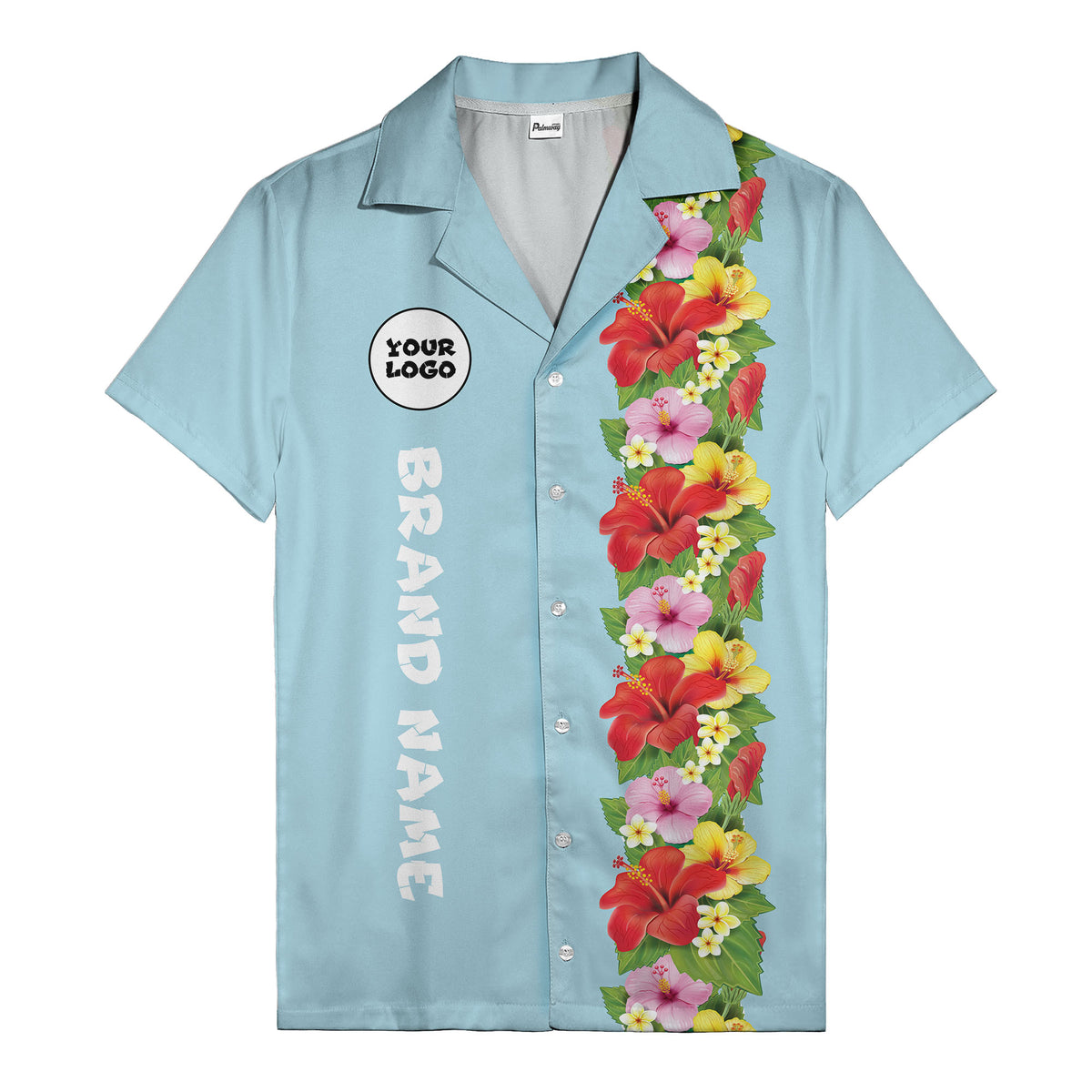 Sunset Hibiscus Explosion Tropical Floral Illustrated Hawaiian Shirt For Men