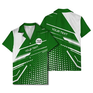 hexagon grid diagonal stripe geometric hawaiian shirt for men