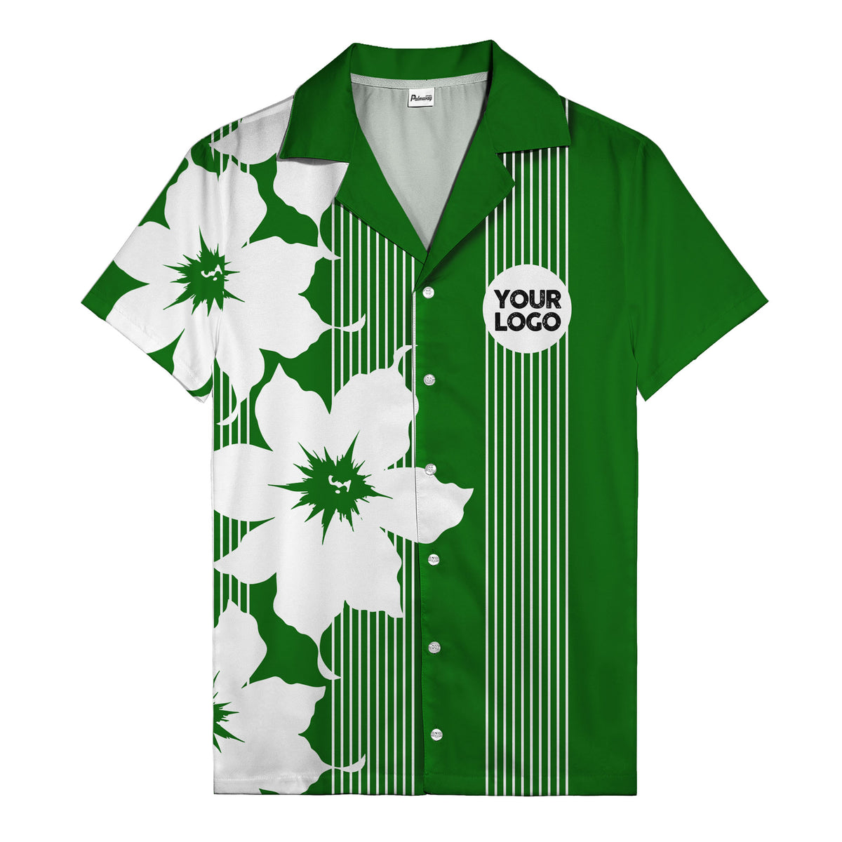 maple leaf & flag stripes patriotic custom multi color hawaiian shirt