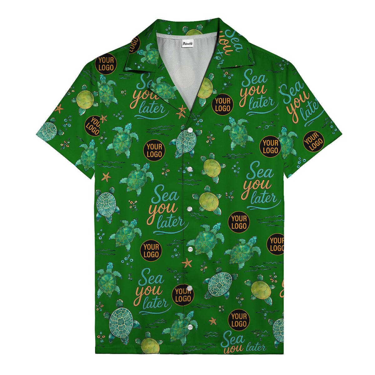 sea turtles & starfish sea you later cartoon hawaiian shirt