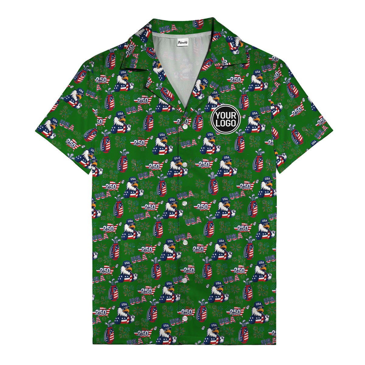 usa bald eagles golf bags fireworks hawaiian shirt for men