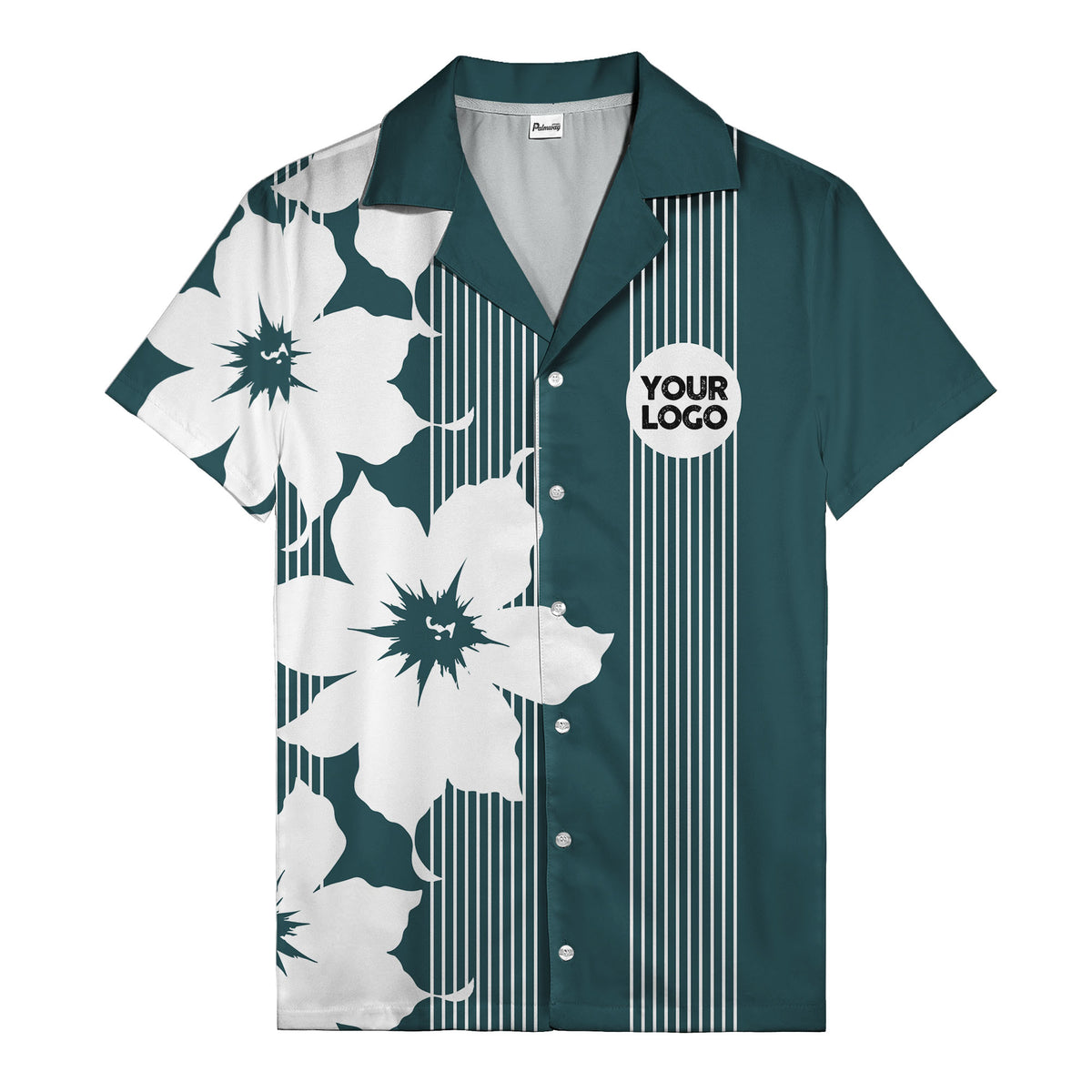 maple leaf & flag stripes patriotic custom multi color hawaiian shirt