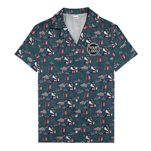 usa bald eagles golf bags fireworks hawaiian shirt for men