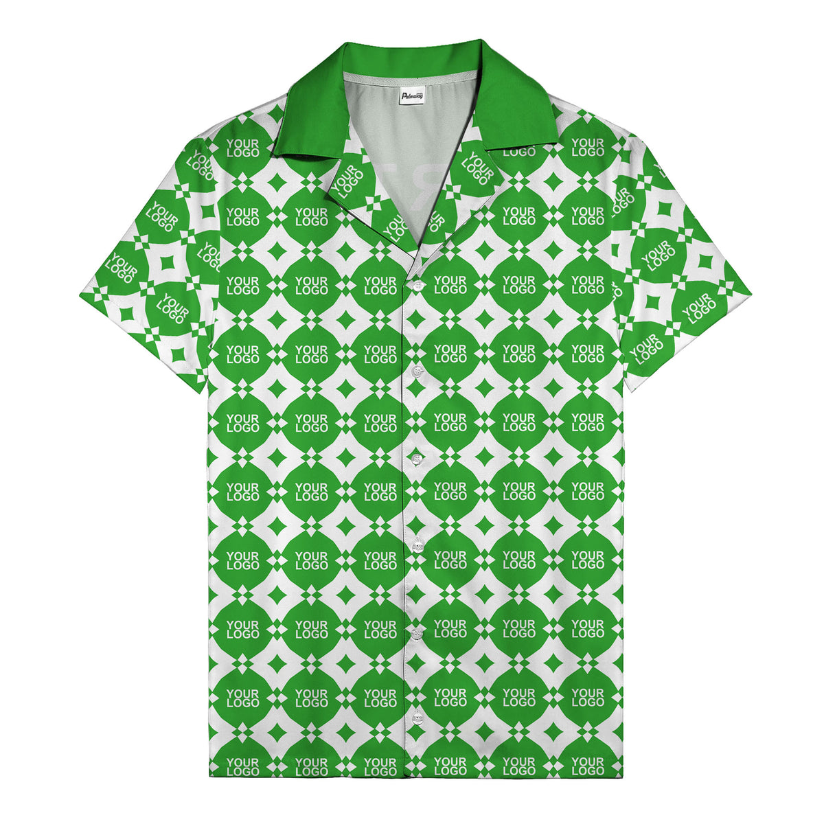 gold mon diamond lattice monogram hawaiian shirt for men